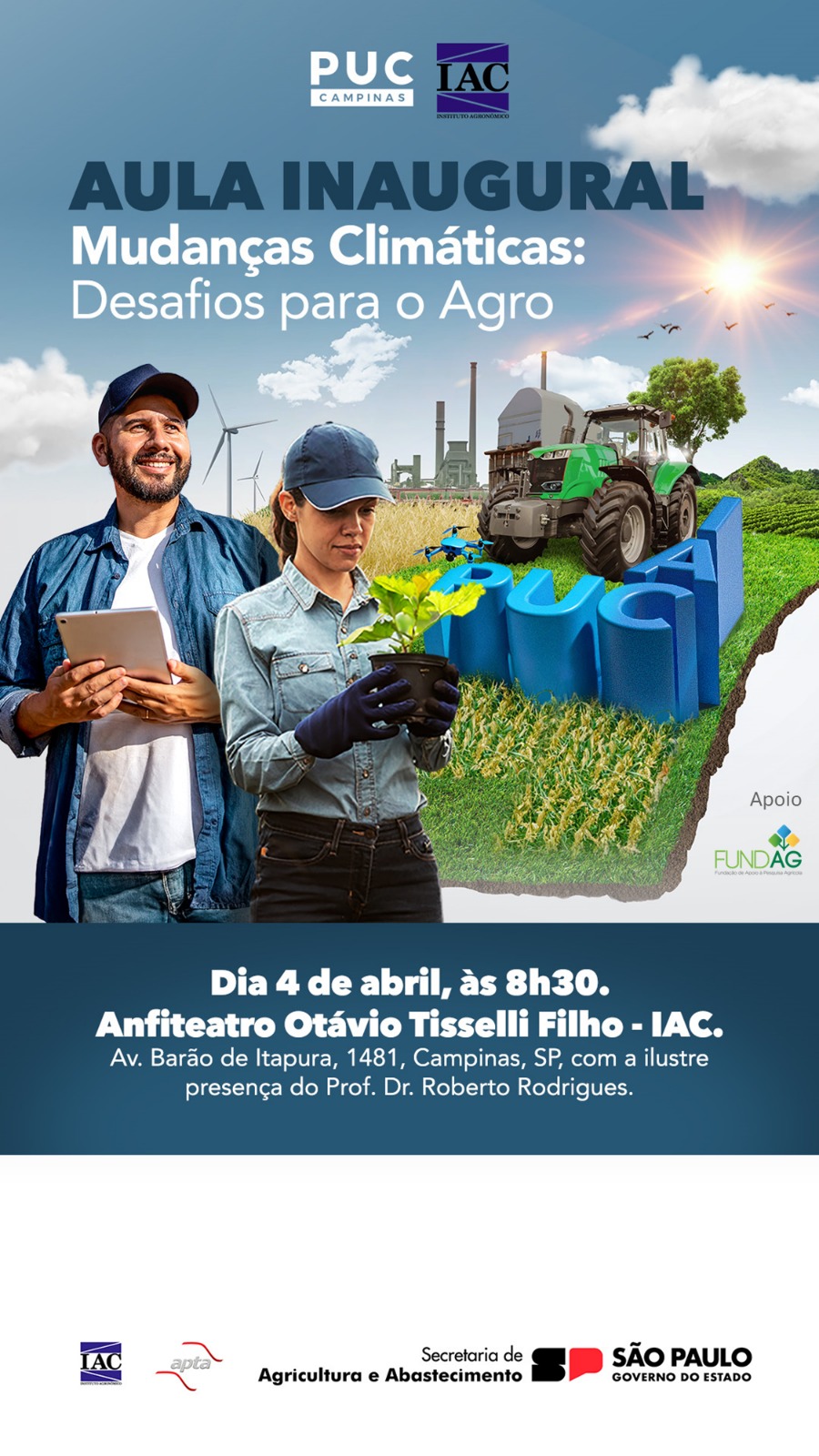 Instituto Agronômico (IAC), Aula Inaugural Curso de Graduação em ...